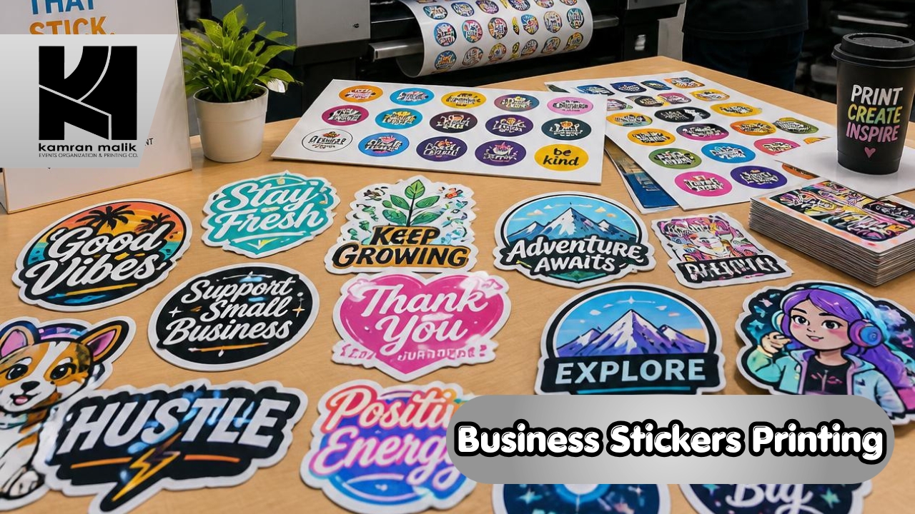 Business Stickers Printing With Kamran Malik Events