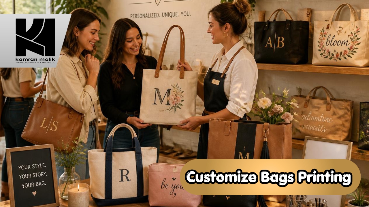 Customize Bags Printing With Kamran Malik Events