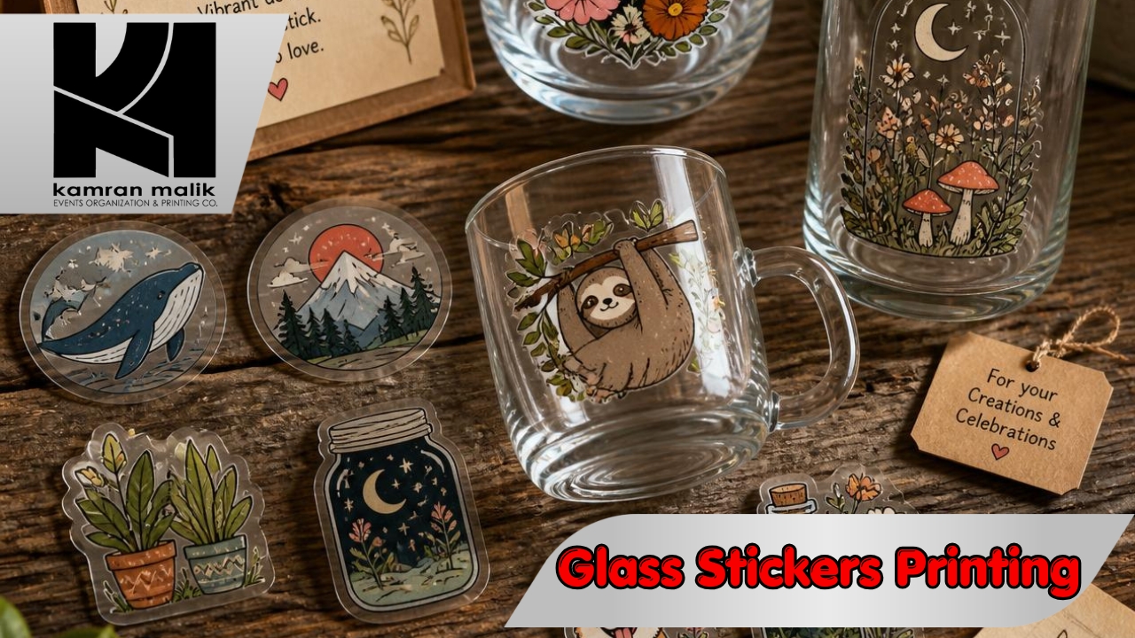 Glass Stickers Printing With Kamran Malik Events