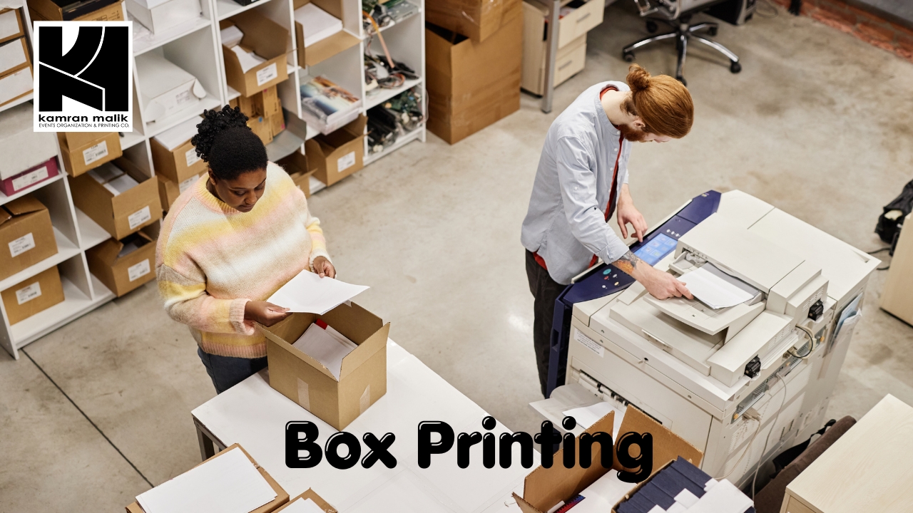Box Printing with Kamran Malik Events