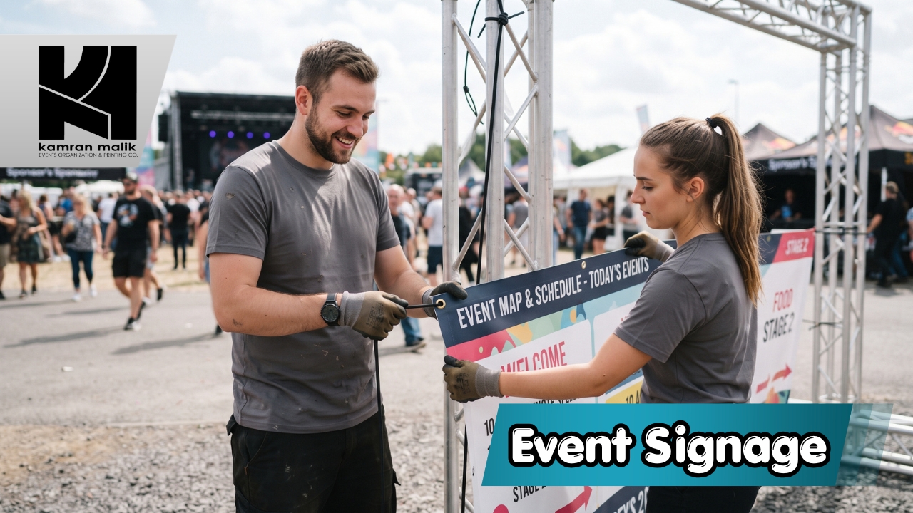 Event Signage With Kamran Malik Events