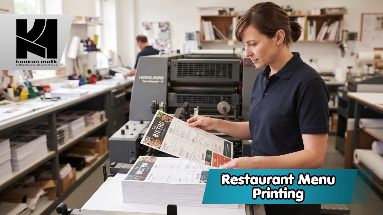Restaurant Menu Printing With Kamran Malik Events