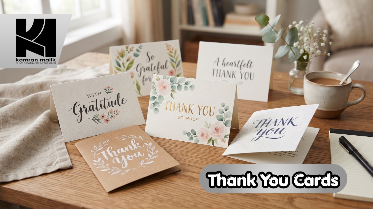 Thank You Cards With Kamran Malik Events