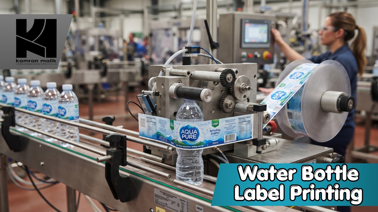 Water Bottle Label Printing With Kamran Malik Events