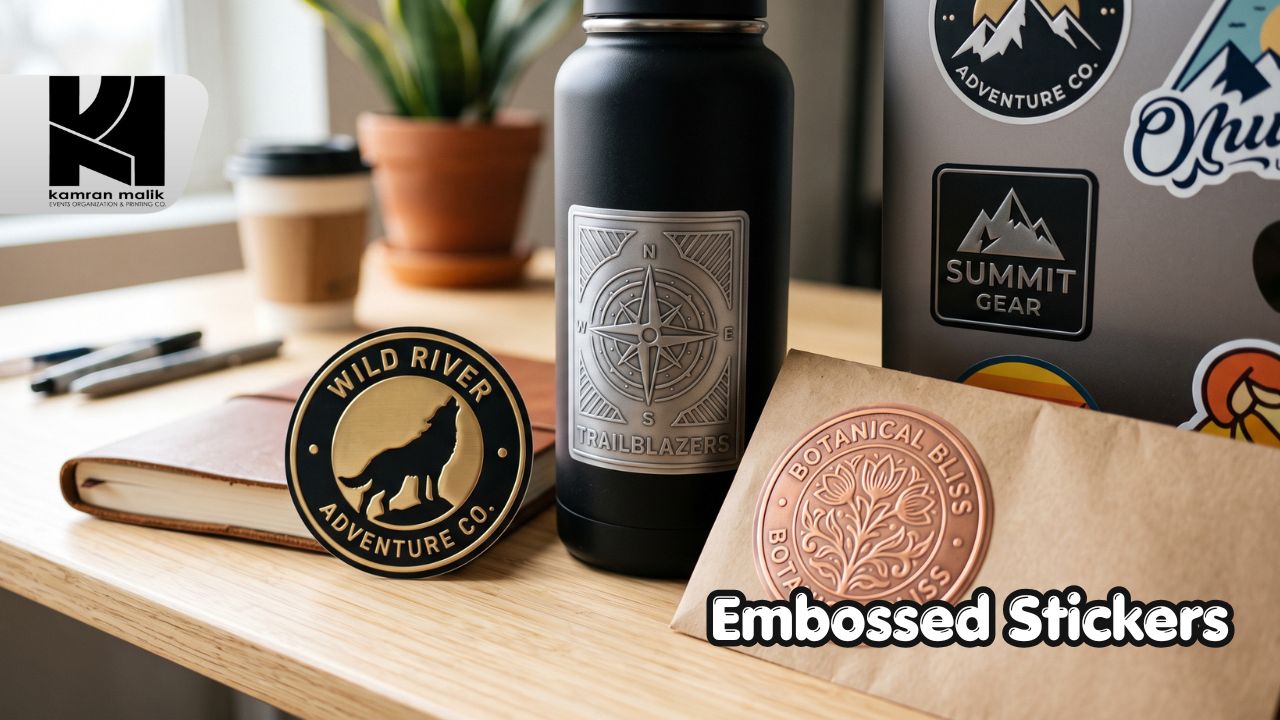 Embossed Stickers With Kamran Malik Events