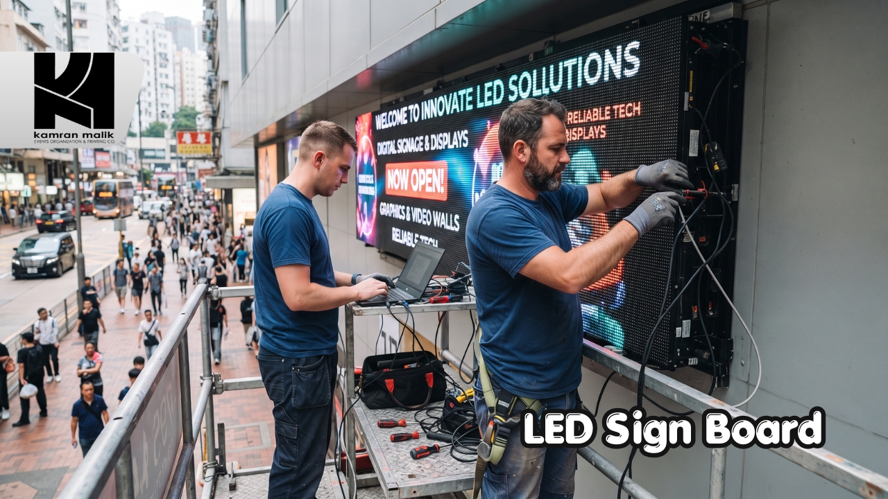 LED Sign Board With Kamran Malik Events