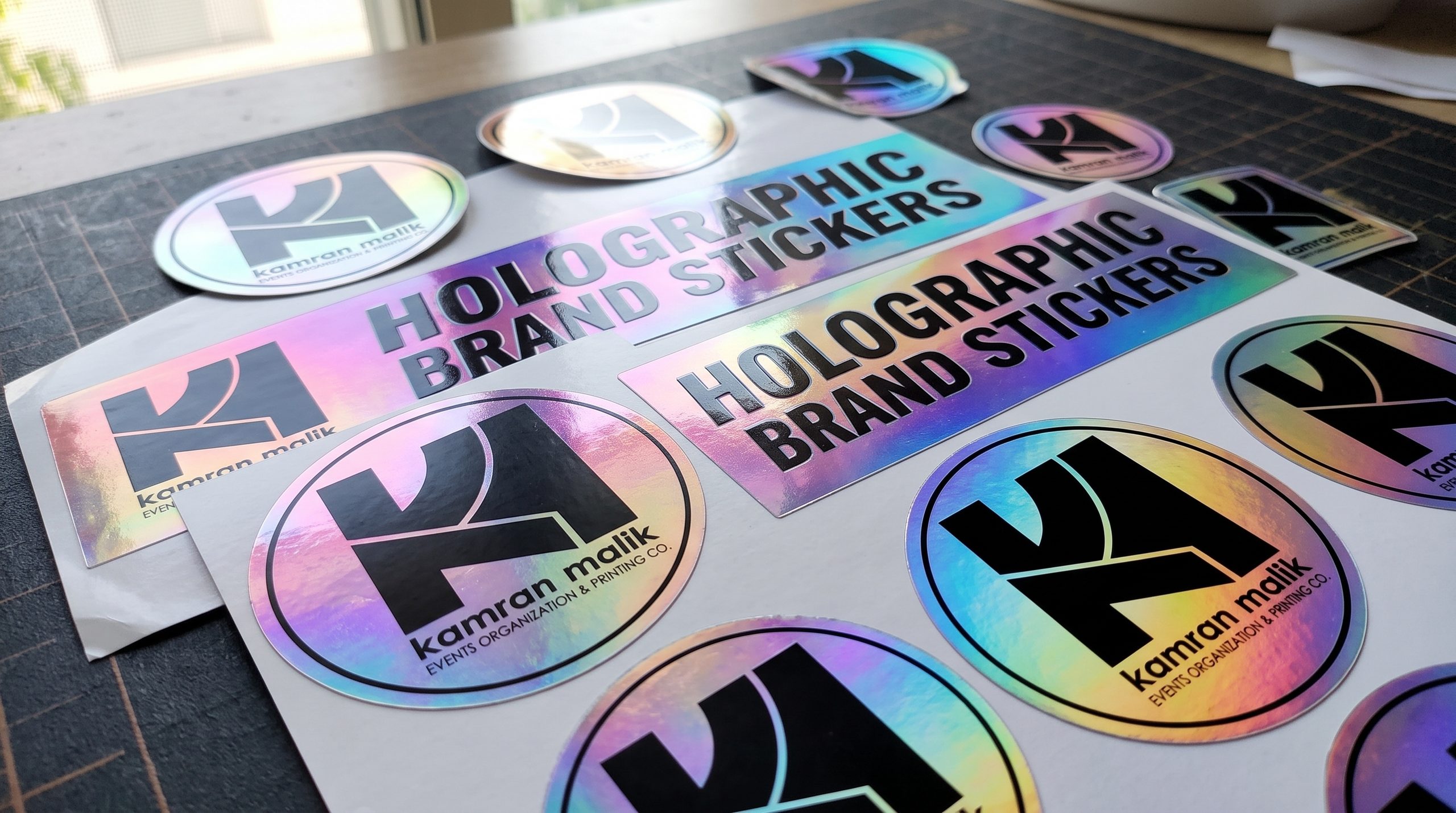 Creative Custom Stickers Printing with Holographic Brand Stickers That Shine